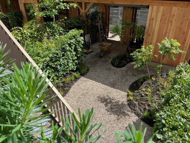 Grindpad langs de border